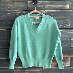 Philosophy Mint Green V-Neck Sweater